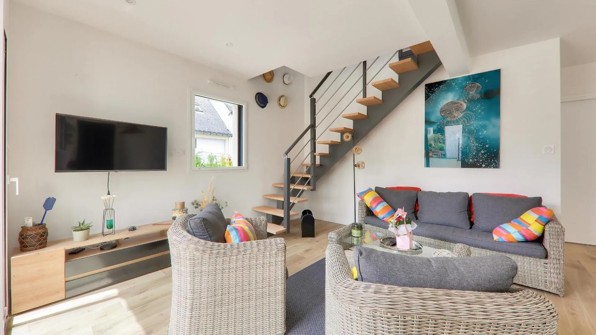 度假居 Maison Avec Jardin - A 400M Plage Des Govelins 圣吉勒达德吕伊 法国
